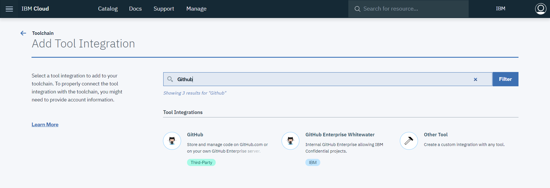Add Tool Integration